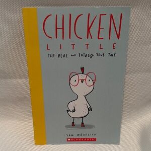 Scholastic Chicken Little Book - Red, Yellow, Gray